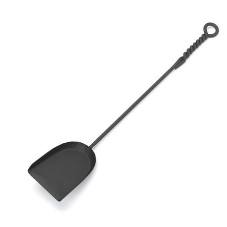 RICKIS RUGS Minuteman International Co. WR-02S Minuteman Wrought Iron Shovel Twisted Rope Design RI2547798